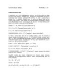 math help sheet - Lawrence University