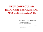 01 NEUROMUSCULAR BLOCKERS(BLOCK 1st year).