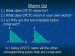 Section 4.8: Isosceles and Equilateral Triangles