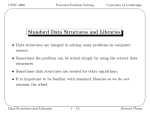 Standard Data Structures and Libraries
