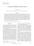 A comparison of biological and cultural evolution