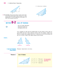 SECTION 8-2 Law of Cosines