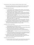 Essential Outcomes for Physics I showing state standards and