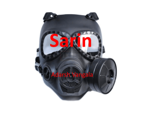 Sarin Gas - UNM Biology