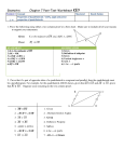 Geometry Chapter 7 Post-Test Worksheet KEY Problem # Concept