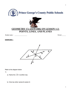 geometry classwork on lesson 1-2