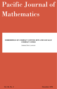 Embeddings of compact convex sets and locally compact cones