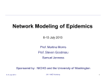 Network Modeling of Infectious Disease