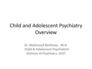 Child and Adolescent Psychiatry Overview