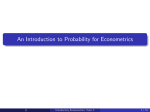 An Introduction to Probability for Econometrics