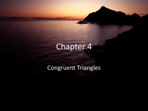 corresponding parts of the triangles are congruent