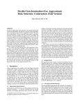 Parallel Synchronization-Free Approximate Data Structure