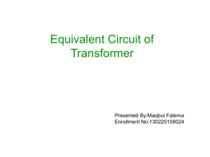 The Exact Equivalent Circuit of a Transformer