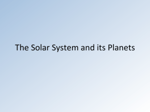 The Solar System and its Planets