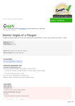 Interior Angles of a Polygon