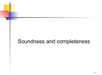 Soundness and completeness