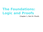 The Foundations: Logic and Proofs