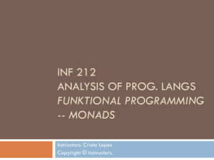 INF 141 Latent Semantic Analysis and Indexing
