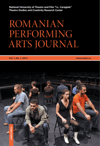 romanian performing arts journal