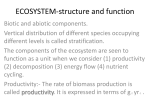 ECOSYSTEM-structure and function