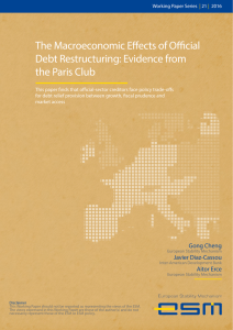The Macroeconomic Effects of Official Debt Restructuring: Evidence
