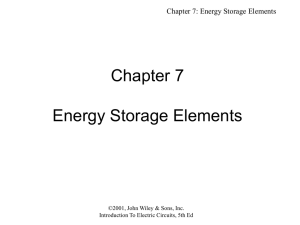 Chapter 7 Energy Storage Elements