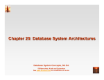 Database System Architectures