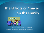 Effects of Cancer on the Family March 25,11