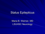 Status Epilepticus - LSU School of Medicine