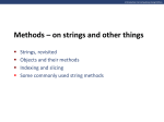 What is a string?