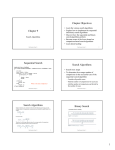 Sequential Search Search Algorithms