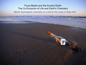 The bioinorganic chemistry of the ancient ocean: The co