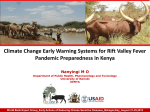 Climate Change Early Warning Systems for Rift Valley Fever