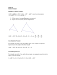 Math 135 Similar Triangles Definition of Similar Triangles ABC ∆ is