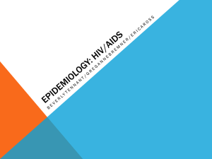 Epidemiology: HIV/AIDS