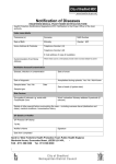 Notification of Infectious Disease form