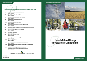 IFinland`s National Strategy for Adaptation to Climate Change