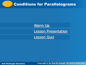 is a parallelogram.