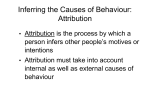 Inferring the Causes of Behaviour: Attribution