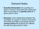 Demand Notes