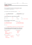 Algebra Chapter 3 Review Answer Key