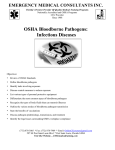 OSHA Bloodborne Pathogens: Infectious Diseases
