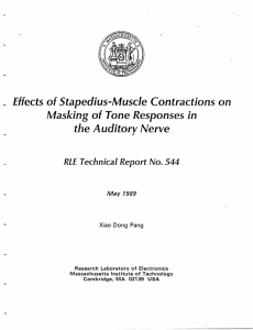 Effects of Stapedius-Muscle Contractions on Masking of Tone