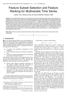Feature Subset Selection and Feature Ranking for