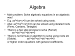 Algebra - Purdue Math