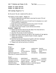 Unit 6 Notes and Discussion: Origin of Life