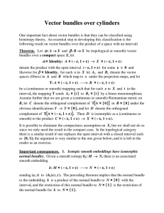 Vector bundles over cylinders