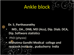 Ankle block MGMC