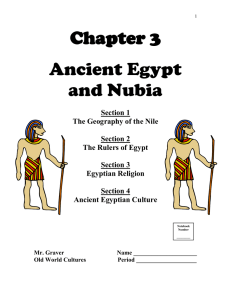 Chapter 3 Ancient Egypt and Nubia