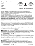 Surgical Consent Form - West Cary Animal Hospital